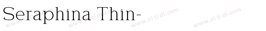 Seraphina Thin字体转换